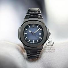 ساعت پتک فیلیپ ناتیلوس مشکی صفحه سورمه ای کوارتز Patek Philippe Nautilus