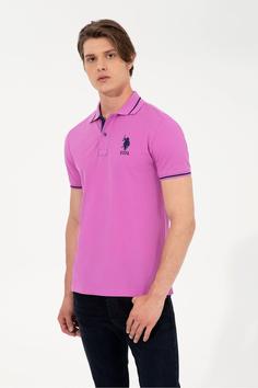 تیشرت یقه پلو مردانه یو اس پلو اورجینال بنفش U.S. Polo Assn. G081SZ011.000.1372846