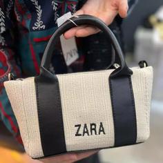 کیف کنفی تابستانی زنانه دخترانه زارا مجلسی شیک کنف حصیر حصیری تابستونی ZARA جادار جا دار اسپرت پاسپورتی دوشی دستی اسپورت