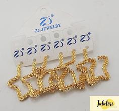 گوشواره دخترانه ستاره مجلسی و طرح طلا کد 2-E097