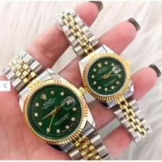 ساعت ست مردانه زنانه رولکس مردانه زنانه صفحه سبز Rolex عمده و تک