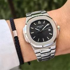 ساعت پتک فیلیپ ناتیلوس صفحه مشکی Patek Philippe NUATILOS