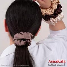 کش مو زنانه مدل ساتن ساده جنس خارجی کد HAIR13163W