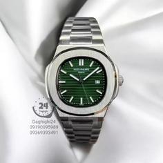 ساعت پتک فیلیپ ناتیلوس استیل صفحه سبز Patek Philippe NUATILOS