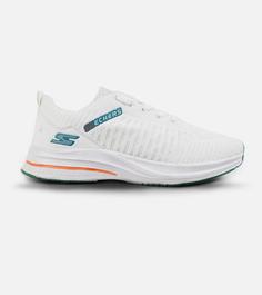 کفش کتانی مردانه سفید زیر سبز اسکیچرز پیاده روی SKECHERS مدل 3586