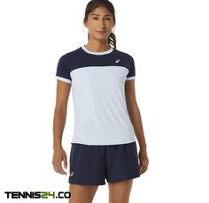 تی شرت تنیس زنانه اسیکس Asics Women Court SS Top- آبی روشن