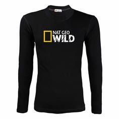 تیشرت آستین بلند طرح Nat Geo Wild