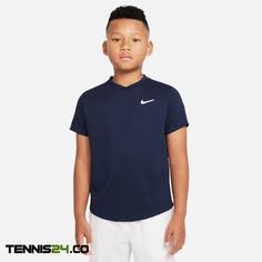 تی شرت تنیس بچگانه نایک NikeCourt Dri FIT Victory- سرمه ای