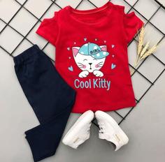 تیشرت شلوارک cool kitty کد ۷۳۰