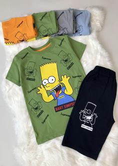 تیشرت شلوارک bart simpson کد ۹۰۲