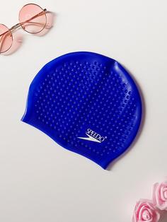 کلاه استخری زنانه سیلیکونی مارک اسپیدو ( Speedo ) زنانه و مردانه طرح توپی آبی رنگ