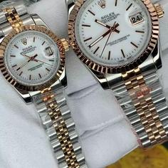 ساعت مچی  مردانه و زنانه رولکس شیشه عدسی دار مدل مشهور دیت جاست قیمت هر یک عدد ROLEX DATEJUST 