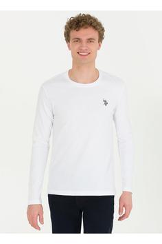 سویشرت مردانه یو اس پلو اورجینال سفید U.S. Polo Assn. 5003010146