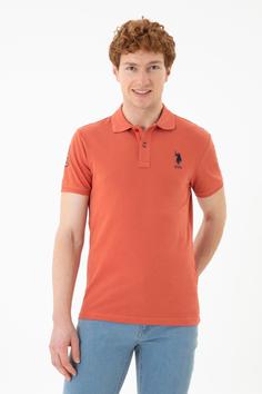 تیشرت یقه پلو مردانه یو اس پلو اورجینال نارنجی U.S. Polo Assn. 997843