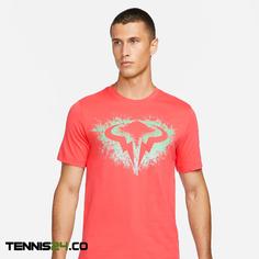 تی شرت تنیس مردانه نایک NikeCourt Dri-FIT Rafa– نارنجی