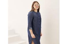 پیراهن جین آستین بلند زنانه برند اسمارا کد ۳۰۰۶۹۲۳ Womens shirt dress