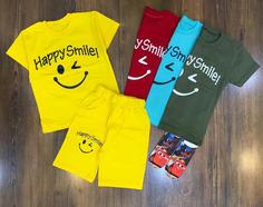 تیشرت شلوارک happy smile کد 232