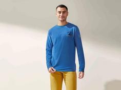 بلوز نخی مردانه برند لیورجی مدل پولو کد ۳۹۳۹۱۵ MEN'S LONG-SLEEVED COTTON ‏ POLO SHIRT