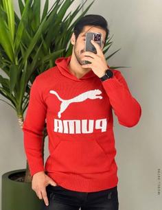 هودی بافت مردانه کلاه دار Puma مدل 30796