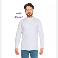 بلوز نخی مردانه یقه گرد  آستین بلند جنس نخی رنگ کرم 45752 سبز 45753 سفید 45754 قهوه ای 45755 مشکی 45756 سایز L، XL، XXL 