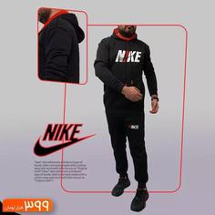 ست هودی شلوار کلاه دار مشکی Nike مدل 1419