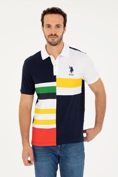 تیشرت یقه پلو مردانه یو اس پلو اورجینال رنگارنگ U.S. Polo Assn. 1034532