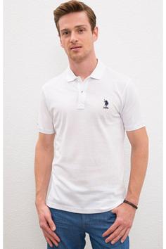 تیشرت یقه پلو مردانه یو اس پلو اورجینال سفید U.S. Polo Assn. G081SZ011.000.739348