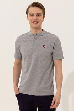 تیشرت یقه پلو مردانه یو اس پلو اورجینال خاکستری U.S. Polo Assn. G081SZ011.000.1372870