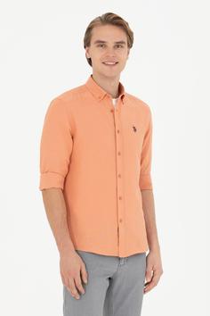 پیراهن مردانه یو اس پلو اورجینال نارنجی U.S. Polo Assn. 982344