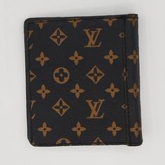 کیف پول و جا کارتی مردانه و زنانه طرح  louis vuitton مشکی و قهوه ای