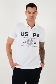 تیشرت یقه پلو مردانه یو اس پلو اورجینال سفید U.S. Polo Assn. G081SZ0111825274