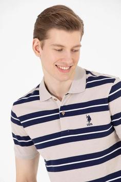 تیشرت یقه پلو مردانه یو اس پلو اورجینال خاکستری U.S. Polo Assn. G081SZ011.000.1590134