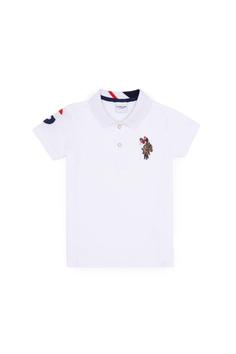 تیشرت یقه پلو پسرانه یو اس پلو اورجینال سفید U.S. Polo Assn. TYC7FE650C93C96100