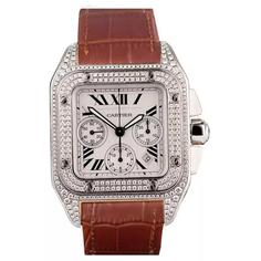 ساعت مچی کارتیر مدل Cartier Santos Diamonds 1389Q