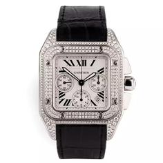 ساعت مچی کارتیر مدل Cartier Santos Diamonds 9369Q