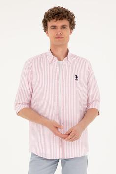 پیراهن مردانه یو اس پلو اورجینال صورتی U.S. Polo Assn. 1026029