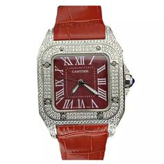 ساعت مچی کارتیر Cartier Santos Diamonds 1689Q