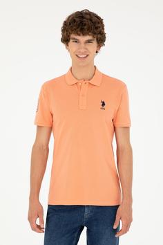 تیشرت یقه پلو مردانه یو اس پلو اورجینال نارنجی U.S. Polo Assn. TYC6D4F0D8F328DD00