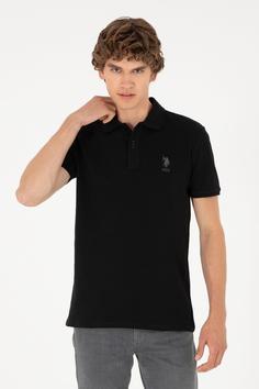 تیشرت یقه پلو مردانه یو اس پلو اورجینال مشکی U.S. Polo Assn. 997843