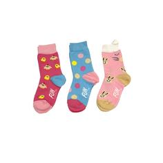 جوراب بچه گانه دخترانه (پک 3 عددی) برند FUN SOCKS کد k2072