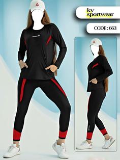 ست بلوز لگ ورزشی زنانه Reebok کد 003 Reebok womens sports leg blouse set code 003