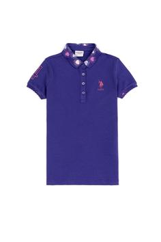 تیشرت دخترانه یو اس پلو اورجینال آبی U.S. Polo Assn. G084SZ011.000.1370378