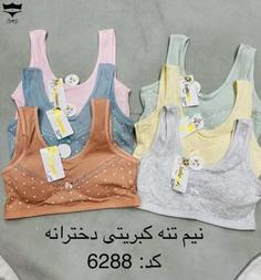 نیمتنه کبریتی کاپدار دخترانهkoko فری سایز کد6288👙 پک۶تایی