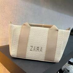 کیف کنفی تابستانی زنانه دخترانه زارا مجلسی شیک حصیر حصیری تابستونی ZARA جادار جا دار اسپرت پاسپورتی دوشی دستی اسپورت کنف