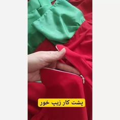 پیراهن دورنگ دخترانه 