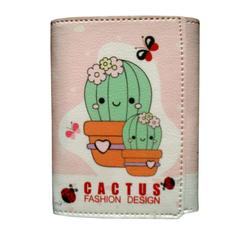 کیف پول دخترانه مدل cactus کد 500