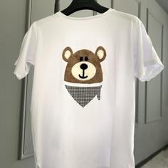 تیشرت نخ پنبه زنانه کد BEAR