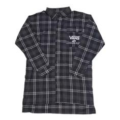 پیراهن لانگ مردانه مشکی طوسی ونس vans