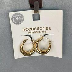 گوشواره روکش طلا، استیل ضدزنگ برند Accessories