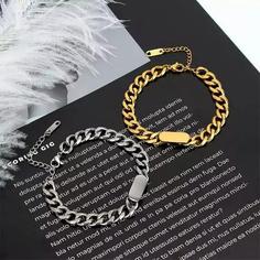 دستبند استیل پلاک دار رنگ ثابت کارتیه Cartier